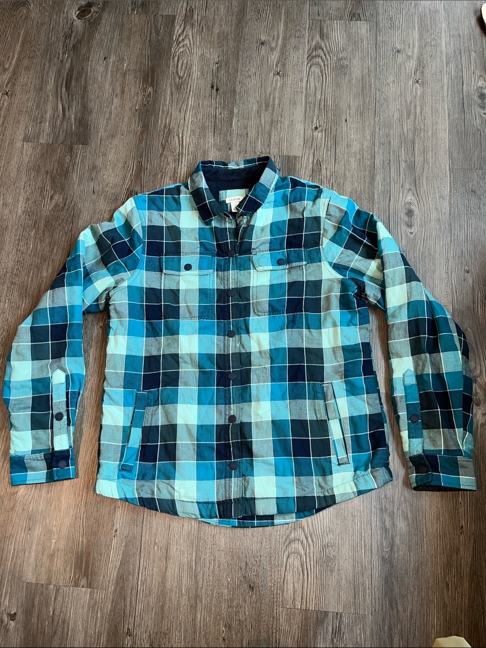 L.L. BEAN Plaid Button-Down Shirt